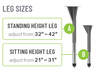 Premier Series Student Desk Leg Options