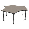 Premier Adjustable Height Delta Table with Light Duty Melamine Top  - Marco