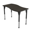 Premier Adjustable Height Wave Table with Light Duty Melamine Top - Marco