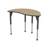 Premier Wave Half Round Adjustable Height Table Light Duty Melamine Top - Marco 43-2252