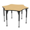 Premier Adjustable Height 6 Star Table with Light Duty Melamine Top - Marco