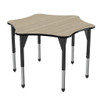 Premier Adjustable Height 6 Star Table with Light Duty Melamine Top - Marco