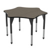 Premier Adjustable Height 6 Star Table with Light Duty Melamine Top - Marco