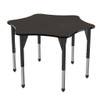 Premier Adjustable Height 6 Star Table with Light Duty Melamine Top - Marco