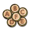 Carpets for Kids 60626 Alphabet Tree Rounds Kit 12 inch Set of 26