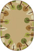 Carpets for Kids 33764 Tranquil Trees Oval 48 W x 72 L