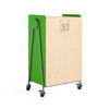 Whiffle Typical 14 Double 48" Column Totes and Shelves Storage with Doors - Safco Green