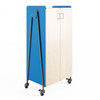Whiffle Typical 15 Double 60"H Column Totes and Shelves Storage with Doors - Safco Electric Blue
