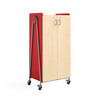 Whiffle Typical 15 Double 60"H Column Totes and Shelves Storage with Doors - Safco Red