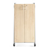 Whiffle Typical 15 Double 60"H Column Totes and Shelves Storage with Doors - Safco Gray