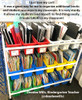 Book Browser Cart with 18 Small Tubs - Copernicus BB005-18