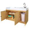 Baby Changing Table with Molded Top - Tot Mate (Maple - With Sink - Accessories Not Included)