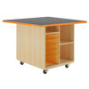 Intermix Workstation with Square High Pressure Laminate Top - Diversified IMS Lazy Susan Style