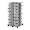 Jonti-Craft 32 Tub Tower - Gray / Clear Bins