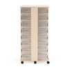Jonti-Craft 32 Tub Tower - White / Clear Bins