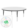 Dry Erase Round Adjustable Activity Table - Correll