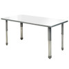 Aero Rectangle Shaped Dry Erase Table with Adjustable Height - Allied USA 