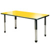 Aero Rectangle Shaped Dry Erase Table with Adjustable Height - Allied USA 