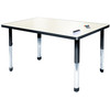 Aero Rectangle Shaped Dry Erase Table with Adjustable Height - Allied USA 