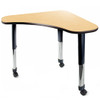 Delta Adjustable Single Student Desk with AERO Legs - Allied ARODLT2436 (with Caster Option)