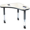 Aero Delta Shaped Dry Erase Single Student Desk with Adjustable Height - Allied USA ARO2436DLTDE  Aero Delta Shaped Dry Erase Single Student Desk with Adjustable Height - Allied USA ARO2436DLTDE