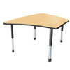 Aero Palm Shaped Single Student Desk with Adjustable Height - Allied USA ARO3036PA Aero Palm Shaped Single Student Desk with Adjustable Height - Allied USA ARO3036PA