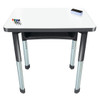 Allied Dry Erase Rectangle Single Student Desk with AERO Legs