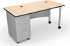 Avid Modular Desk System Single Pedestal Desk - MooreCo Quick Ship