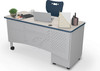 Avid Modular Desk System Single Pedestal Desk - MooreCo 9177 - Props Not Included