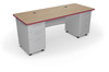 Avid Modular Desk System Double Pedestal Desk - MooreCo