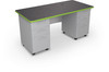 Avid Modular Desk System Double Pedestal Desk - MooreCo