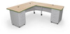 Avid Modular Desk System with Return Desk - MooreCo 91782