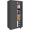 Fixed Shelf Cabinets Steel Cabinets USA  - Charcoal 