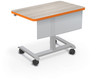 Hierarchy Rectangle Grow and Roll Desk - MooreCo 59040-C - Modesty Panel Sold Separately