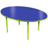 Velocity Oval Shaped Activity Table with Adjustable Height - Allied USA