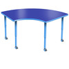 Velocity Span Shaped Activity Table with Adjustable Height - Allied USA VELSPAN