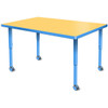 Velocity Rectangle Shaped Activity Table with Adjustable Height - Allied USA VEL3060
