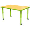 Velocity Rectangle Shaped Activity Table with Adjustable Height - Allied USA VEL3060