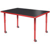 Velocity Rectangle Shaped Activity Table with Adjustable Height - Allied USA VEL3060