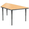 Velocity Trapezoid Shaped Activity Table with Adjustable Height - Allied USA