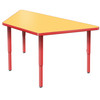 Velocity Trapezoid Shaped Activity Table with Adjustable Height - Allied USA