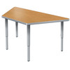 Velocity Trapezoid Shaped Activity Table with Adjustable Height - Allied USA