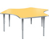 Velocity Team Shaped Activity Table with Adjustable Height - Allied USA VEL6072TM