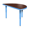 Velocity Half Round Shaped Activity Table with Adjustable Height - Allied USA VEL48HR
