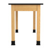 Oak / Glides
Diversified
PerpetuLab Wooden Leg Science Table with Plain Apron – Phenolic Top