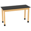 Oak / Glides
Diversified
PerpetuLab Wooden Leg Science Table with Plain Apron – Phenolic Top
