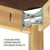 Diversified Perpetulab Wooden Leg Science Table with Plain Apron – High Pressure Laminate Top
