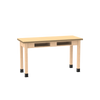 Maple / Glides 
Diversified
PerpetuLab Wooden Leg Table with Compartments – ShopTop