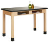 Maple / Glides
Diversified
PerpetuLab Wooden Leg Science Table with Compartments – High Pressure Laminate Top