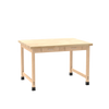 Maple / Leg Braces
Diversified
PerpetuLab Wooden Leg Table with Drawers – Butcher Block Top